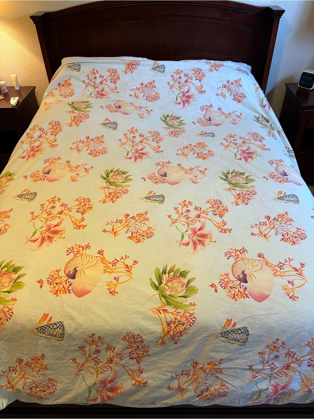 Pottery Barn Atlantic coastal themed queen duvet cover